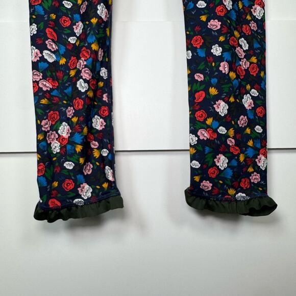 The Upside Royal Garden Floral Ruffle Midi Yoga Pants & Ballet Bra Set Size 6 - Picture 7 of 16